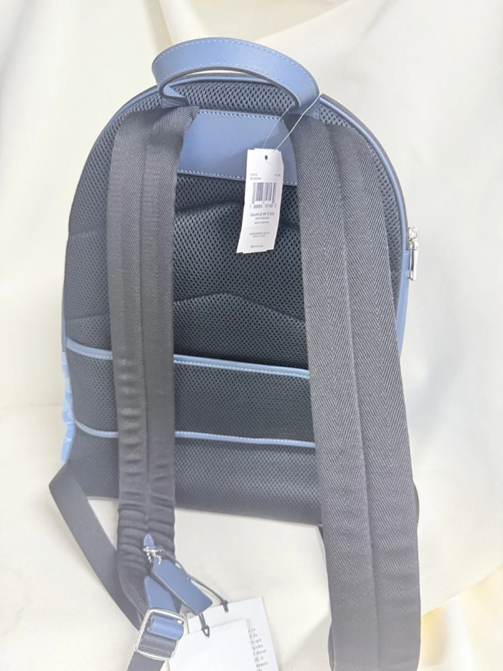 NWT Coach Taylor Backpack in Signature Denim CDF23 Silver/Denim